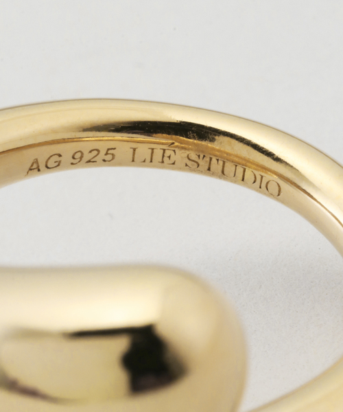 リエスタジオ　ゴールドリング LIE STUDIO/リエスタジオ THE LEAH リング（ネックレス）｜Plage