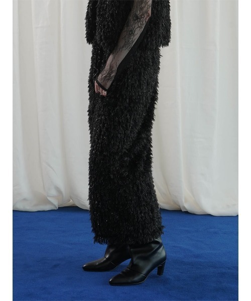 :ETHROF(イーサオブ)の「GLITTER FEATHER SKIRT(スカート・レディース・ブラック/グレー/ブルー・MEDIUM)」の6枚目の写真