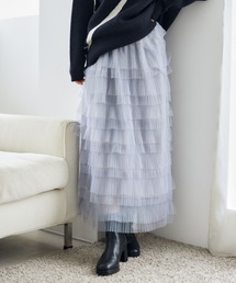 mysty woman | プリーツティアードナロースカート　 246346(スカート)