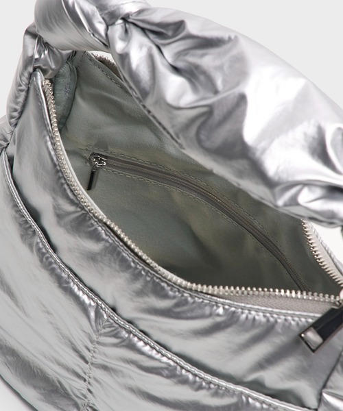 PUBLIC TOKYO（パブリックトウキョウ）の「キルティングハンドBAG（ハンドバッグ・レディース・シルバー/ブラック・FREE）」の6枚目の写真