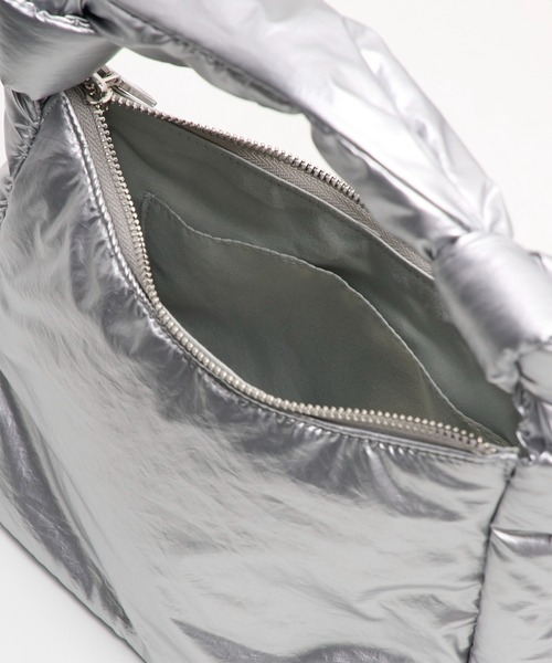 PUBLIC TOKYO（パブリックトウキョウ）の「キルティングハンドBAG（ハンドバッグ・レディース・シルバー/ブラック・FREE）」の7枚目の写真