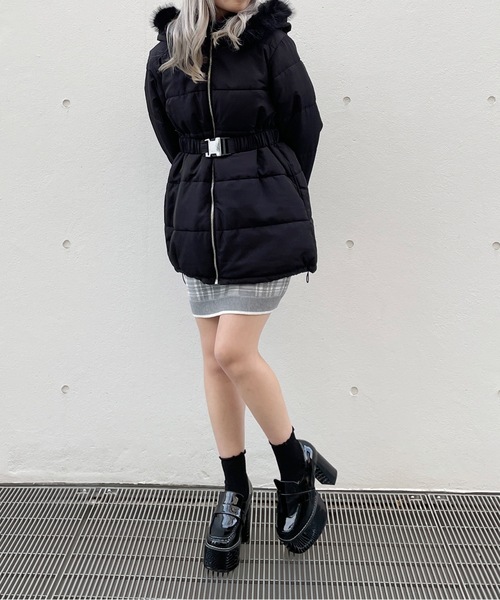 ファーフードダウン（ダウンジャケット/コート）｜abc une face（アーベーセーアンフェイス）