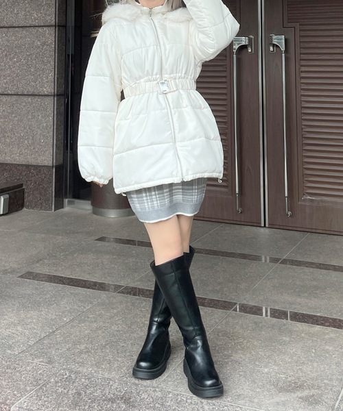 ファーフードダウン（ダウンジャケット/コート）｜abc une face（アーベーセーアンフェイス）