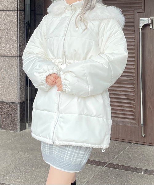 ファーフードダウン（ダウンジャケット/コート）｜abc une face（アーベーセーアンフェイス）