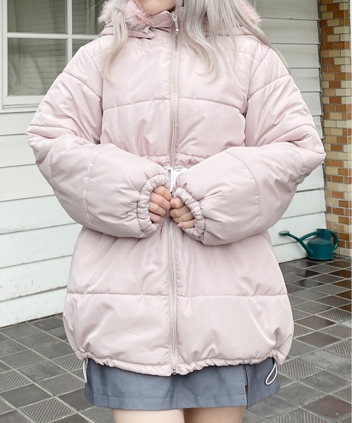 ファーフードダウン（ダウンジャケット/コート）｜abc une face（アーベーセーアンフェイス）