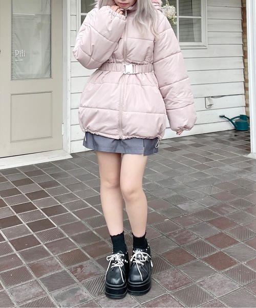 ファーフードダウン（ダウンジャケット/コート）｜abc une face（アーベーセーアンフェイス）