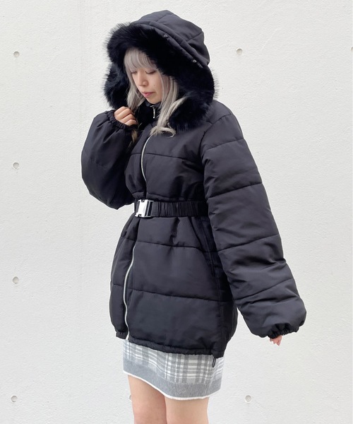 ファーフードダウン（ダウンジャケット/コート）｜abc une face（アーベーセーアンフェイス）