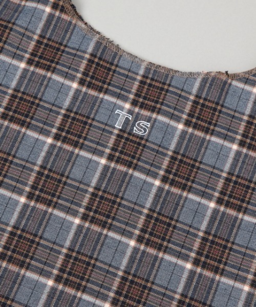 TODAY'S SPECIAL（トゥデイズスペシャル）の「【数量限定】【TODAY'S SPECIAL】チェックマルシェバッグ M/361327（エコバッグ/サブバッグ・レディース・ベージュ系その他/ブルー系その他・MEDIUM）」の11枚目の写真