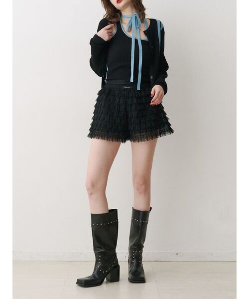 jouetie（ジュエティ）の「ラメラインアンサンブルニット サマーニット（アンサンブル・レディース・ブラック/グリーン/レッド・MEDIUM）」の20枚目の写真