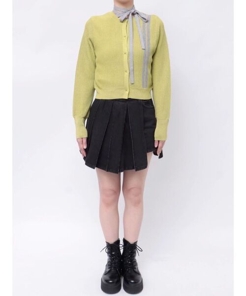 jouetie（ジュエティ）の「ラメラインアンサンブルニット サマーニット（アンサンブル・レディース・ブラック/グリーン/レッド・MEDIUM）」の10枚目の写真