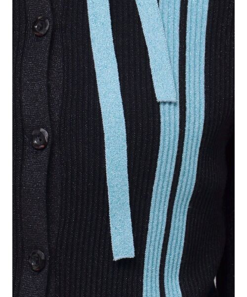 jouetie（ジュエティ）の「ラメラインアンサンブルニット サマーニット（アンサンブル・レディース・ブラック/グリーン/レッド・MEDIUM）」の9枚目の写真