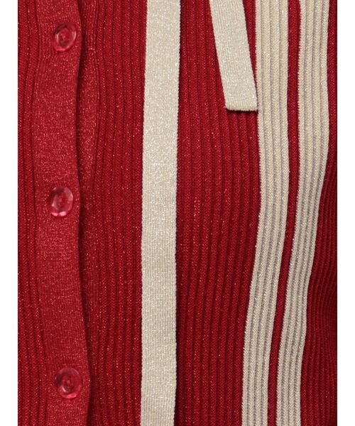 jouetie（ジュエティ）の「ラメラインアンサンブルニット サマーニット（アンサンブル・レディース・ブラック/グリーン/レッド・MEDIUM）」の8枚目の写真