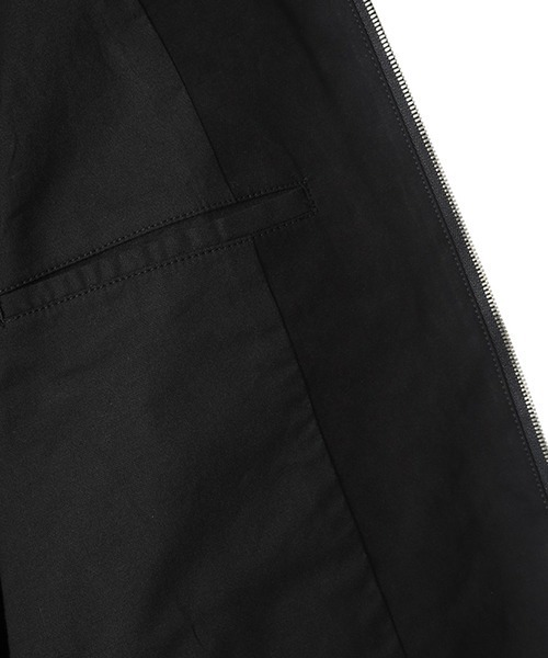WEWILL（ウィーウィル）の「WEWILL / ウィーウィル : ZIP-UP TRUCKER JACKET : W-014-3004[COR]（ブルゾン・メンズ・ブラック・2）」の6枚目の写真