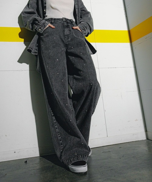 GLOBAL WORK（グローバルワーク）の「大人見えアソートデニム/AND YUA ANY/147477（デニムパンツ・キッズ・ブラック/ブルー/ブルー系4/ブルー系2・SMALL/MEDIUM）」の8枚目の写真