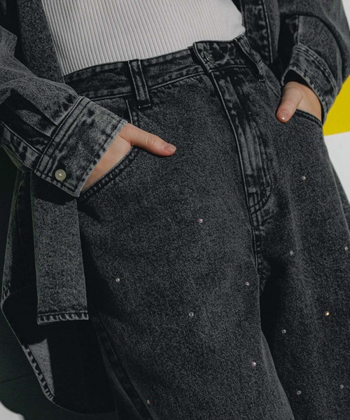 GLOBAL WORK（グローバルワーク）の「大人見えアソートデニム/AND YUA ANY/147477（デニムパンツ・キッズ・ブラック/ブルー/ブルー系4/ブルー系2・SMALL/MEDIUM）」の9枚目の写真