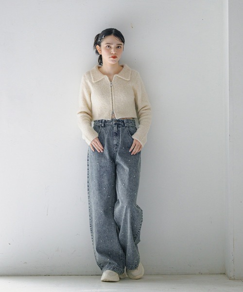 GLOBAL WORK（グローバルワーク）の「大人見えアソートデニム/AND YUA ANY/147477（デニムパンツ・キッズ・ブラック/ブルー/ブルー系4/ブルー系2・SMALL/MEDIUM）」の10枚目の写真