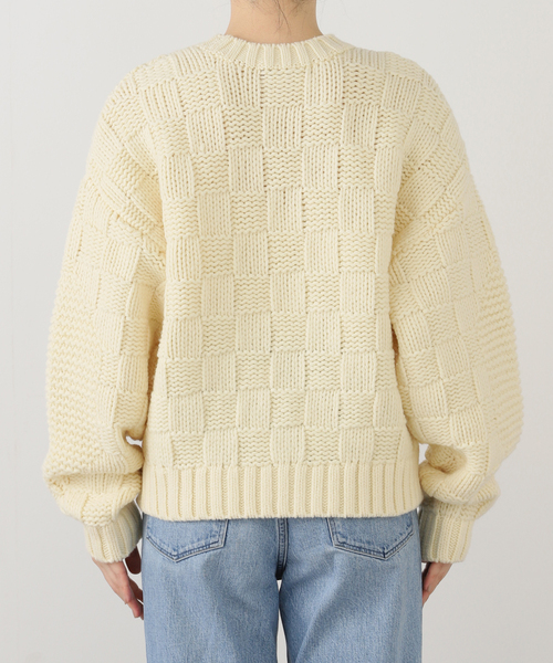 FRAMeWORK(フレームワーク)の「ARCHI/アーキ BLOCK KNIT TOP FRAMeWORK(フレームワーク)の「ARCHI/アーキ BLOCK KNIT TOP