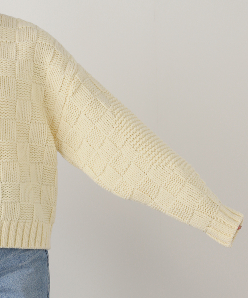 FRAMeWORK（フレームワーク）の「ARCHI/アーキ BLOCK KNIT TOP（ニット