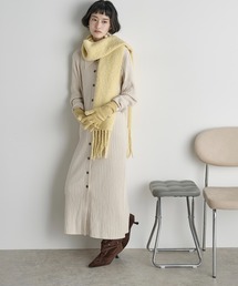 THE YOn | リブニットポロワンピース(ワンピース)