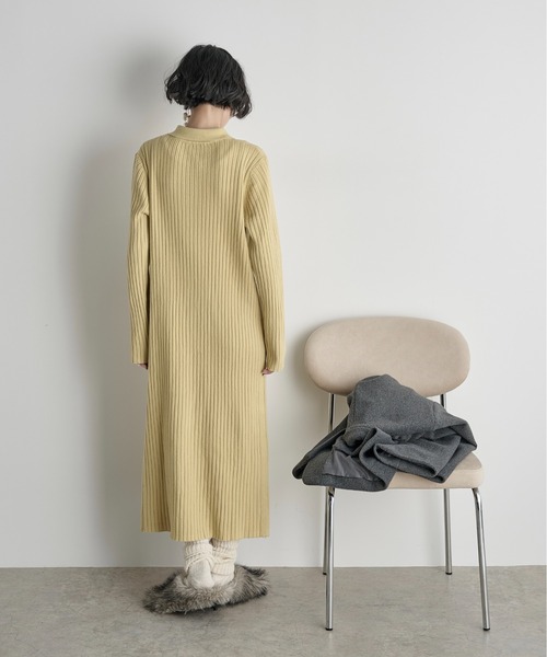 リブニットポロワンピース（ワンピース）｜THE YOn（ザヨン）の