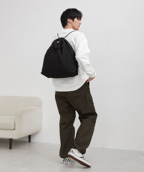 coen（コーエン）の「MEI（メイ）別注 ビッグナップサック（バックパック/リュック・メンズ・ブラック/イエロー/ベージュ・FREE）」の6枚目の写真