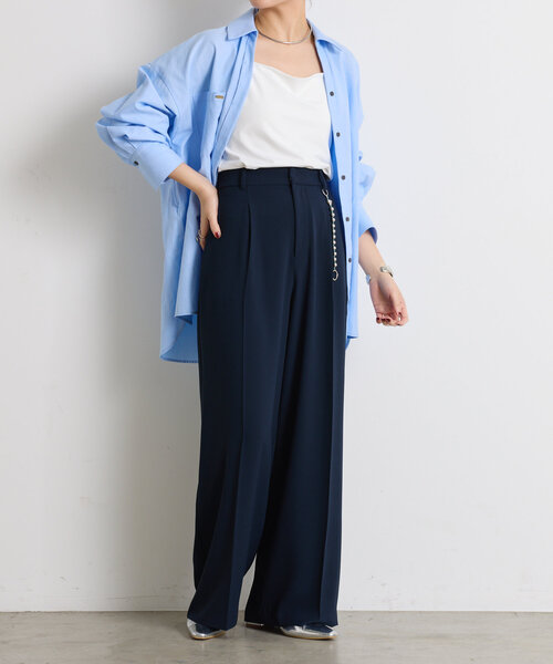 COLLAGE GALLARDAGALANTE（コラージュガリャルダガランテ）の「スムースキャミソール（キャミソール・レディース・ホワイト/ブラック・FREE）」の5枚目の写真