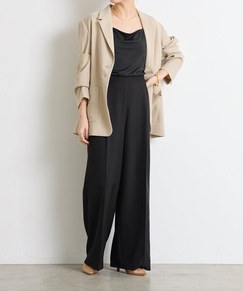 COLLAGE GALLARDAGALANTE（コラージュガリャルダガランテ）の「スムースキャミソール（キャミソール・レディース・ホワイト/ブラック・FREE）」の11枚目の写真