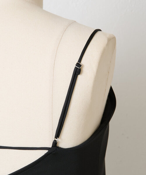 COLLAGE GALLARDAGALANTE（コラージュガリャルダガランテ）の「スムースキャミソール（キャミソール・レディース・ホワイト/ブラック・FREE）」の21枚目の写真