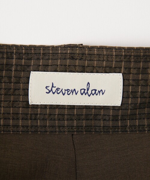 Steven Alan(スティーブンアラン)の「<Steven Alan>TCサッカー タックトラウザーズ(その他パンツ・レディース・ダークブラウン/オフホワイト/ブラック・S/M/L)」の14枚目の写真