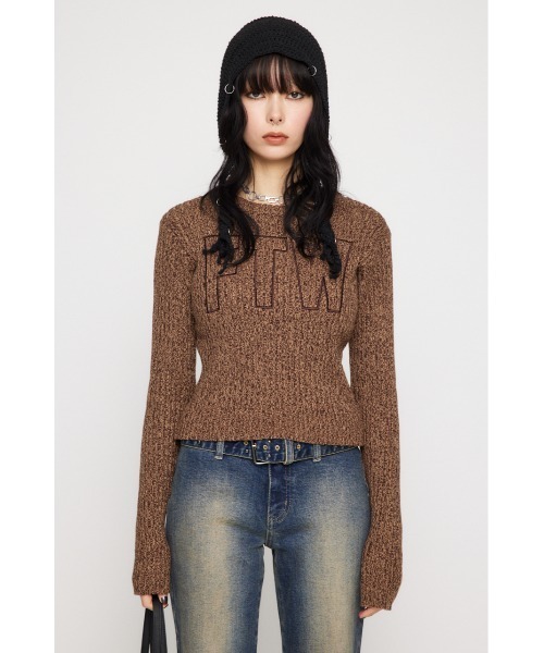 DOCKING LOGO RIB TOPS（ニット/セーター）｜LAGUA GEM