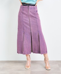 マルチスリットデニム ロングスカート