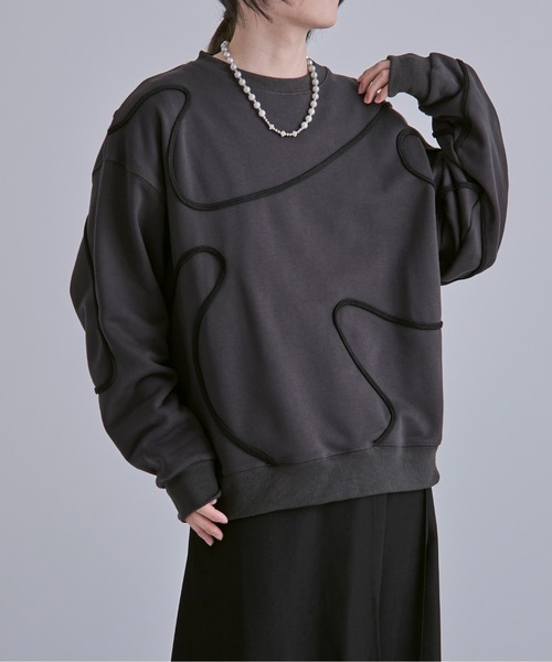 コード刺繍ウラケプルオーバー（Tシャツ/カットソー）｜Ellno Loset（エルノロゼット）