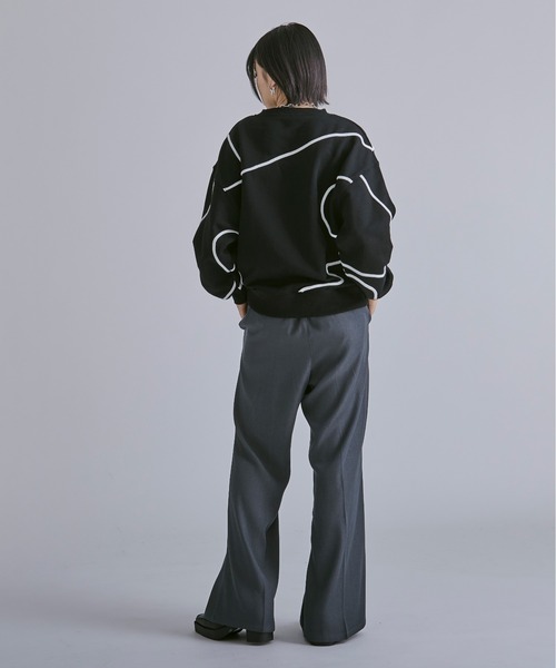 コード刺繍ウラケプルオーバー（Tシャツ/カットソー）｜Ellno Loset（エルノロゼット）