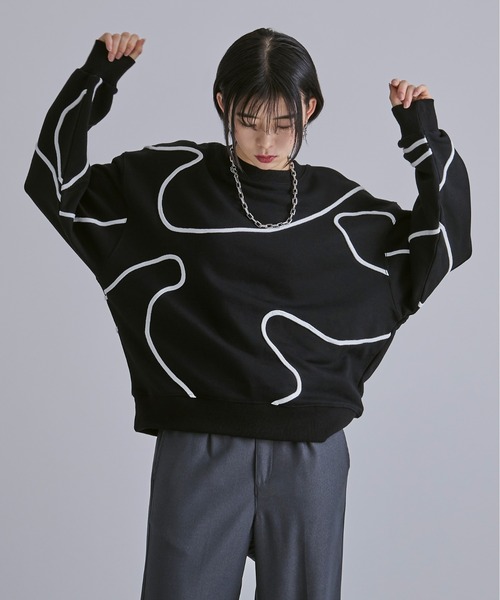 コード刺繍ウラケプルオーバー（Tシャツ/カットソー）｜Ellno Loset（エルノロゼット）