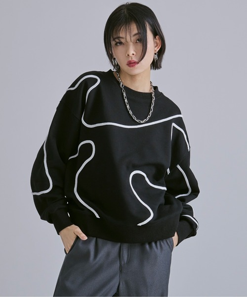 コード刺繍ウラケプルオーバー（Tシャツ/カットソー）｜Ellno Loset（エルノロゼット）