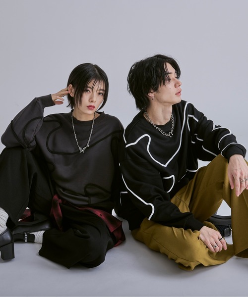 コード刺繍ウラケプルオーバー（Tシャツ/カットソー）｜Ellno Loset（エルノロゼット）