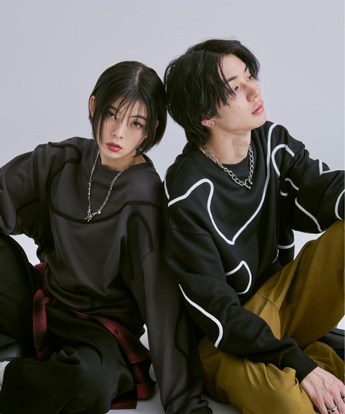 コード刺繍ウラケプルオーバー（Tシャツ/カットソー）｜Ellno Loset（エルノロゼット）