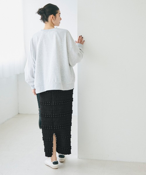 coca(coca)(コカ)の「パフィージャカードIラインスカート(スカート・レディース・ホワイト/ブラック・L/M)」の11枚目の写真