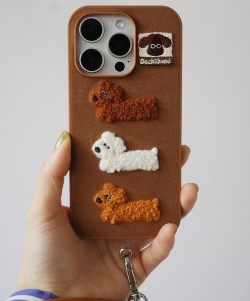 Port(ポート)の「【 Port / ポート 】 ストラップ付き 犬 モチーフ iPhoneケース #(スマホケース/カバー・レディース・ブラウン/マルチ/その他・E/G/B/D/H/C/A/F/J/I)」の6枚目の写真