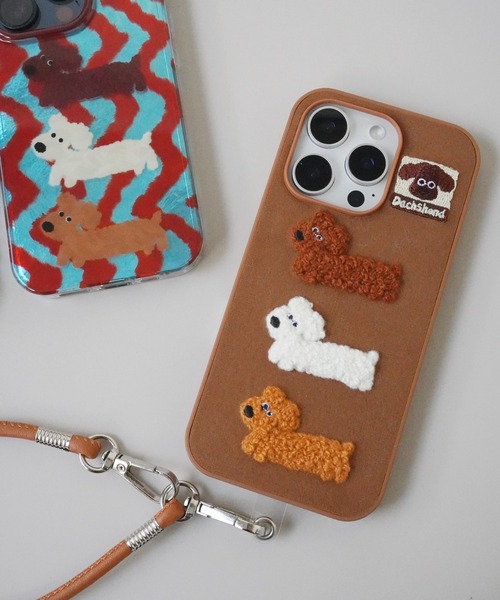 Port(ポート)の「【 Port / ポート 】 ストラップ付き 犬 モチーフ iPhoneケース #(スマホケース/カバー・レディース・ブラウン/マルチ/その他・E/G/B/D/H/C/A/F/J/I)」の4枚目の写真