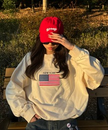 INTER FACTORY | SARA - 刺繍スウェット made in INTER FACTORY(スウェット)