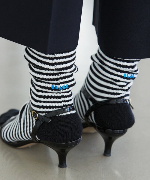 IENA（イエナ）の「《追加》BLACK ソックス（ソックス/靴下・レディース・ブラック/ホワイト/ブラック系その他・FREE）」の3枚目の写真