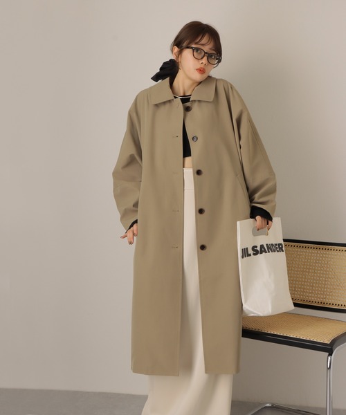 soutien collar long coat/ドルマン オーバーサイズ ロング ステン