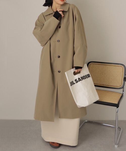 soutien collar long coat/ドルマン オーバーサイズ ロング ステン