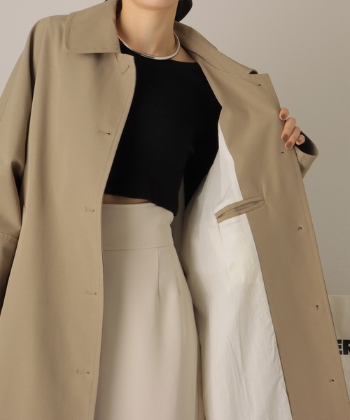soutien collar long coat/ドルマン オーバーサイズ ロング ステン
