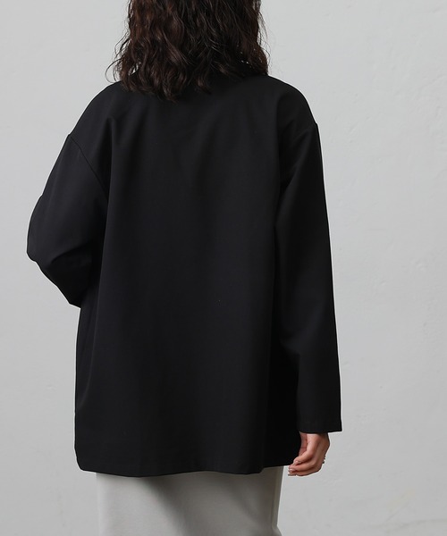 COLONY 2139（コロニートゥーワンスリーナイン）の「ポリレーヨンクロステーラードジャケット（テーラードジャケット・レディース・グレー/ブラック/ベージュ・FREE）」の7枚目の写真