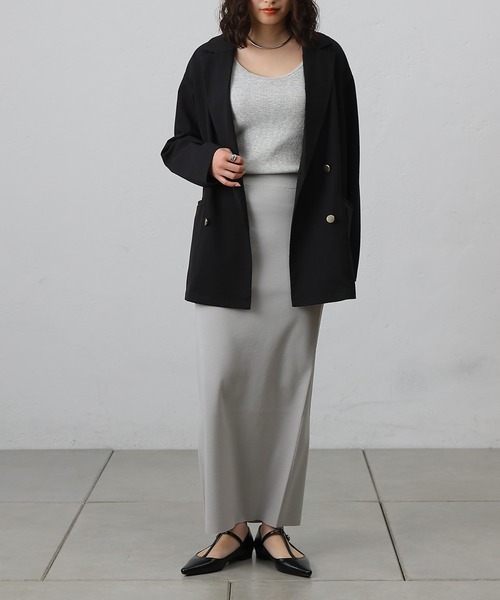 COLONY 2139（コロニートゥーワンスリーナイン）の「ポリレーヨンクロステーラードジャケット（テーラードジャケット・レディース・グレー/ブラック/ベージュ・FREE）」の8枚目の写真