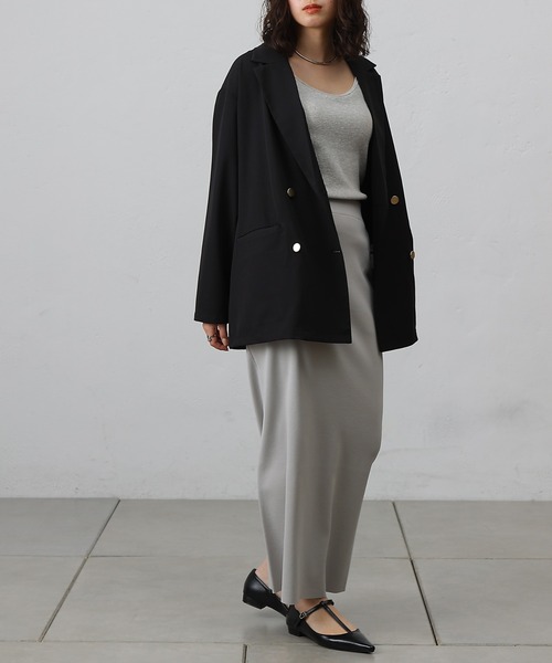 COLONY 2139（コロニートゥーワンスリーナイン）の「ポリレーヨンクロステーラードジャケット（テーラードジャケット・レディース・グレー/ブラック/ベージュ・FREE）」の9枚目の写真