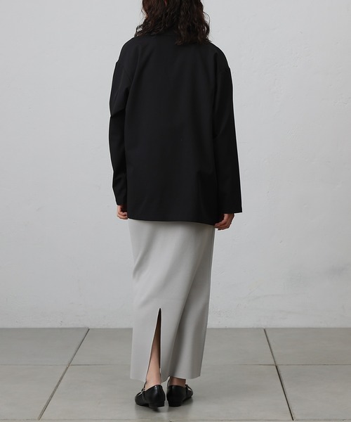 COLONY 2139（コロニートゥーワンスリーナイン）の「ポリレーヨンクロステーラードジャケット（テーラードジャケット・レディース・グレー/ブラック/ベージュ・FREE）」の10枚目の写真