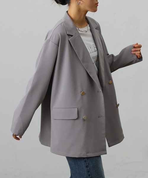 COLONY 2139（コロニートゥーワンスリーナイン）の「ポリレーヨンクロステーラードジャケット（テーラードジャケット・レディース・グレー/ブラック/ベージュ・FREE）」の13枚目の写真